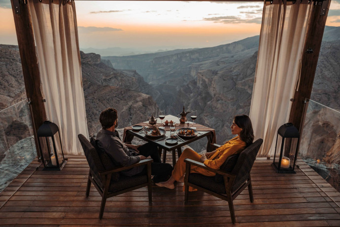 L’hôtel Alila Jabal Akhdar est perché sur le plateau du plus grand canyon du Moyen-Orient.