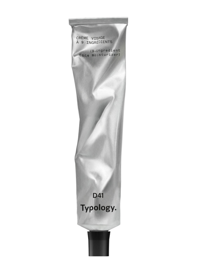 La glycérine végétale contenue dans ce best-seller est issue du colza et de la graine de tournesol. D41, Crème hydratante visage à 9 ingrédients, 50 ml, 21,50 €, Typology