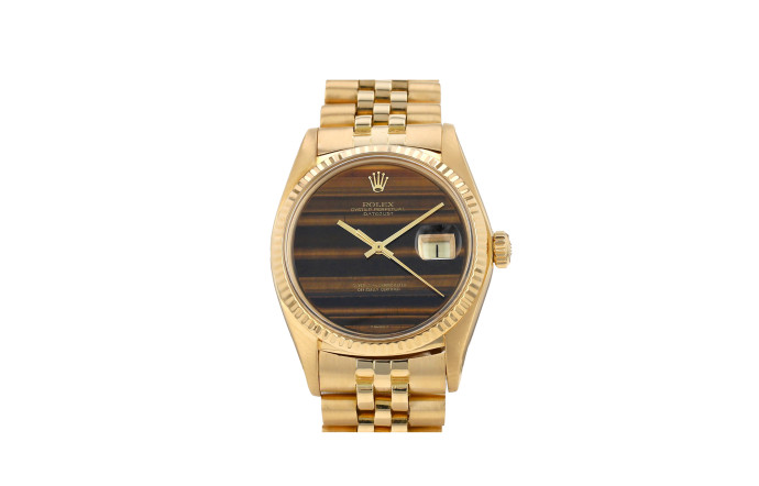 La Datejust 1601 de 1979 avec cadran en œil de tigre.