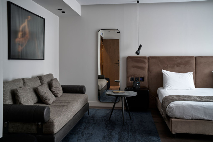 L’une des chambres du Teight Hotel.