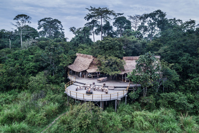 Situés dans le parc national d’Odzala-Kokoua, au nord-ouest de la République du Congo, ses trois lodges permettent d’explorer un écosystème riche en espèces végétales et animales, au sein de l’une des dernières grandes forêts tropicales intactes de la planète.