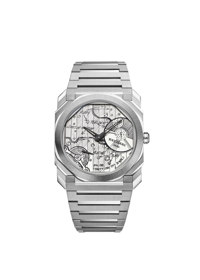 La montre Octo Finissimo Sketch de Bulgari.
