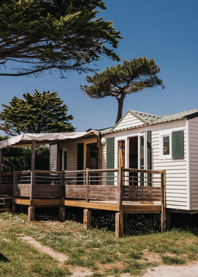 Le Glamping selon le Camping Liberté à Landrellec.