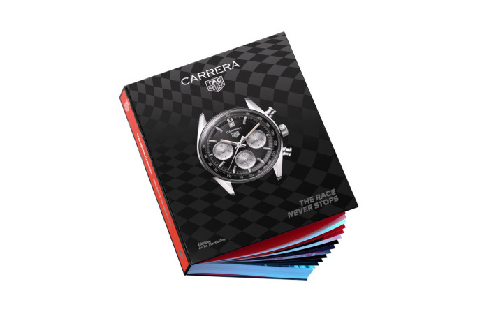 TAG Heuer Carrera. The Race Never Stops, collectif, sous la direction de Nicholas Biebuyck, Éditions de La Martinière, 352 p., 100 €.