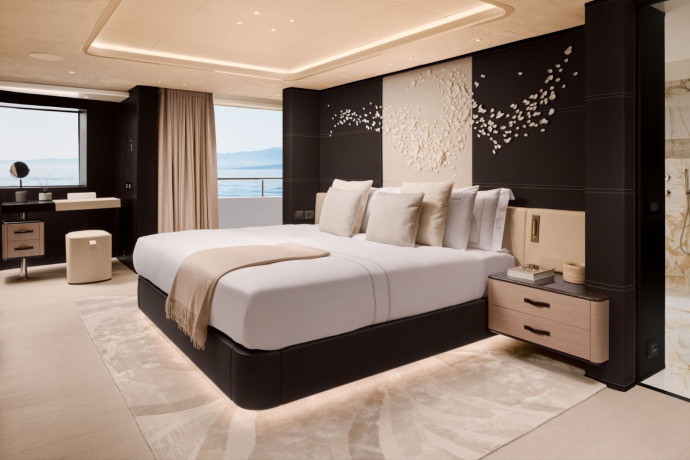 La chambre du Superyacht Asani.