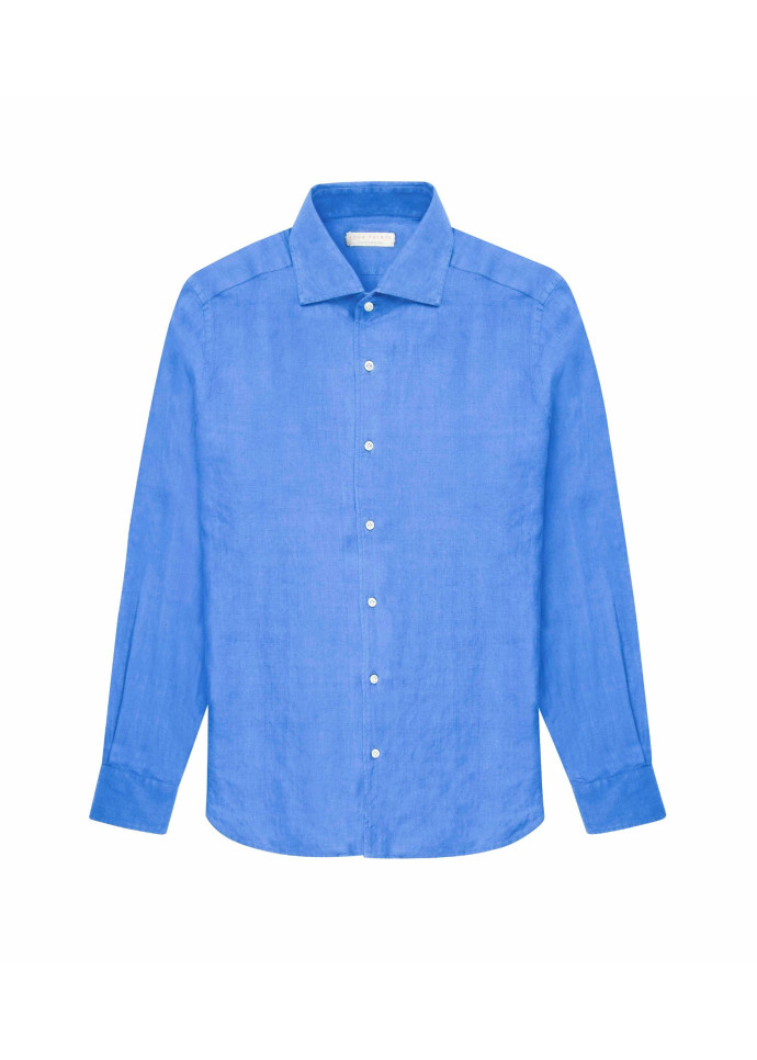 Chemise Portofino, couleur Bleu Capri, Luca Faloni, 185 €.