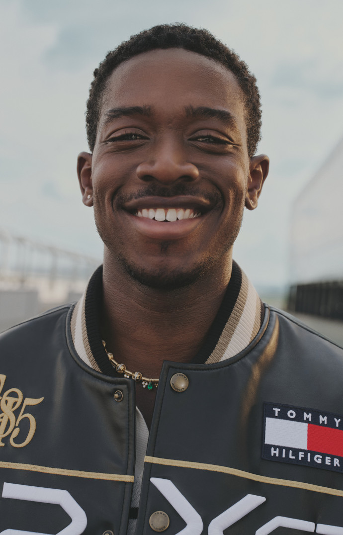 Damson Idris, nouvel ambassadeur global de Tommy Hilfiger.