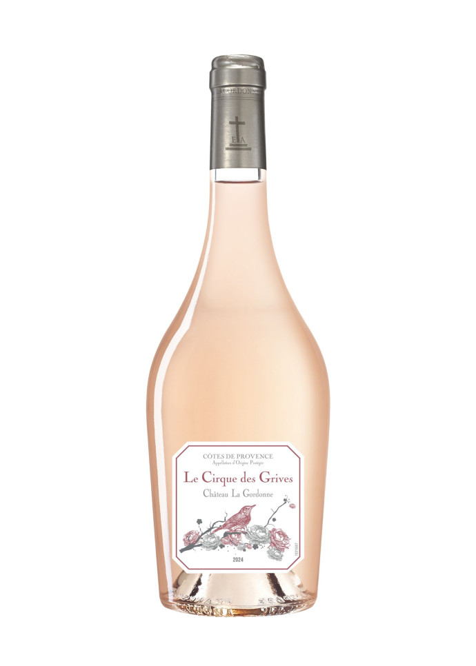 Le rosé Le Cirque des Grives du Château La Gordonne.