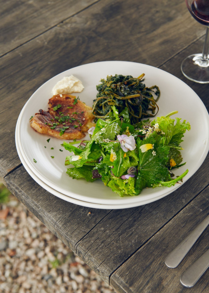 La ferme Quintosapore sert un menu végétal, composé uniquement de légumes de son potager.