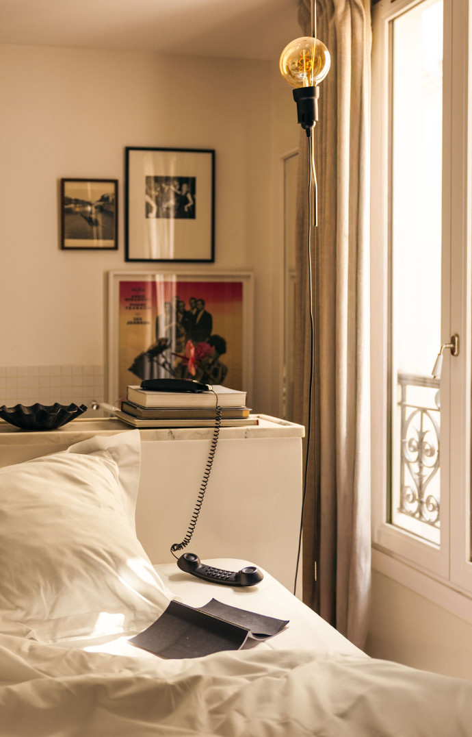 L’hôtel Pigalle offre une décoration « effortless » qui n’a pas pris une ride en 10 ans.