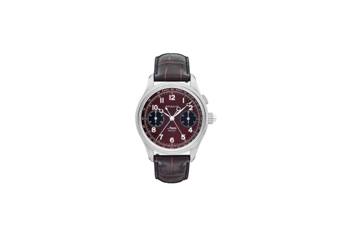 Montre 1858 Split Second Chronograph, avec boîtier de 44 mm en acier, mouvement manuel, bracelet en cuir de veau, édition limitée à 100 exemplaires. Montblanc, 55 000 €.