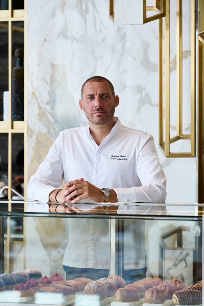 Christophe Devoille, chef pâtissier du Royal Tearoom de l’Atlantis The Royal à Dubaï.