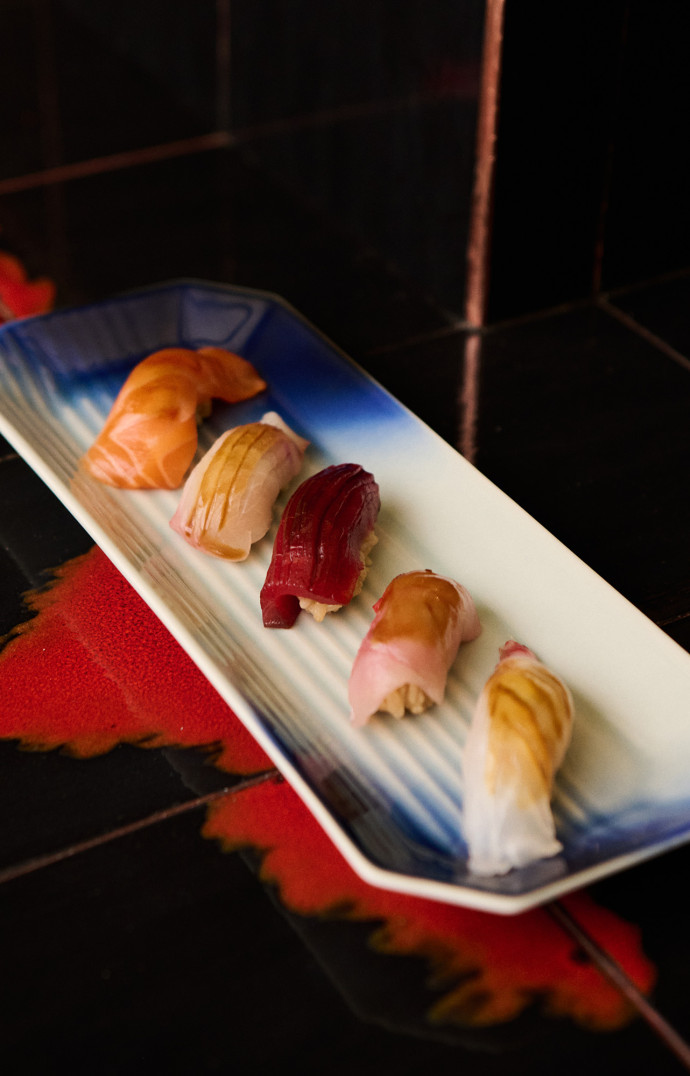 Le sushi platter proposé au menu du midi.