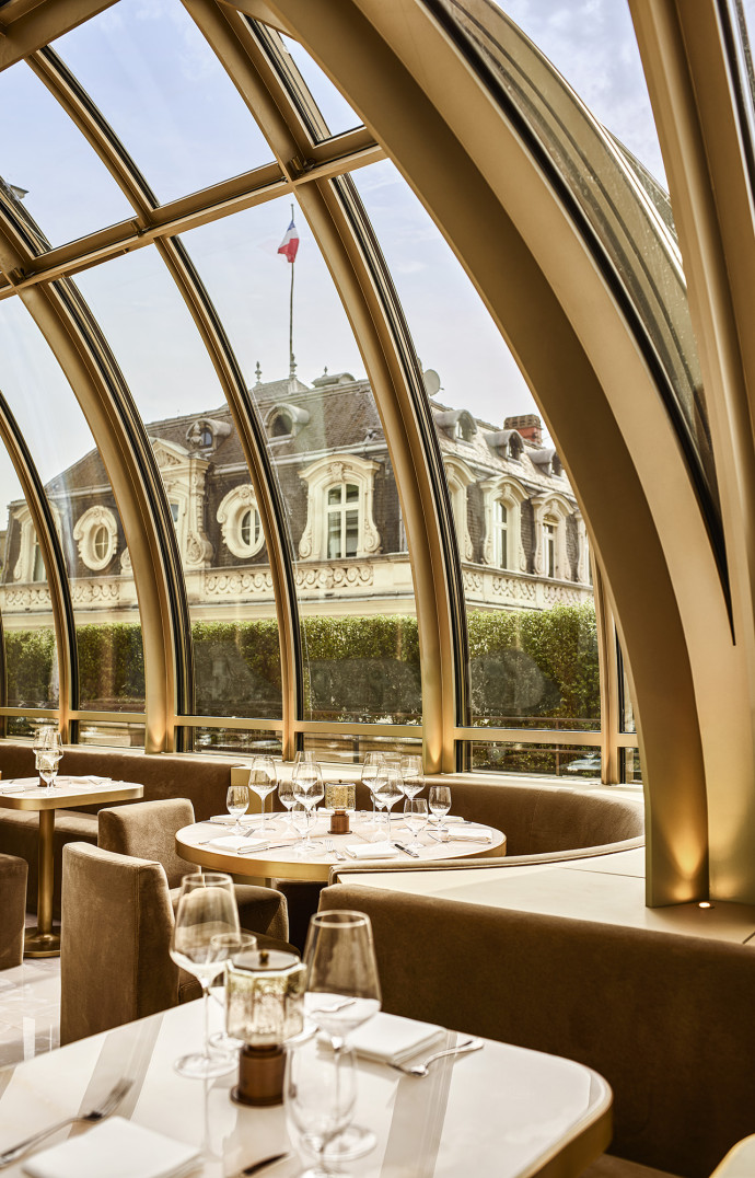 Le Jardin propose lui aussi un décor de cinéma pour le déjeuner.