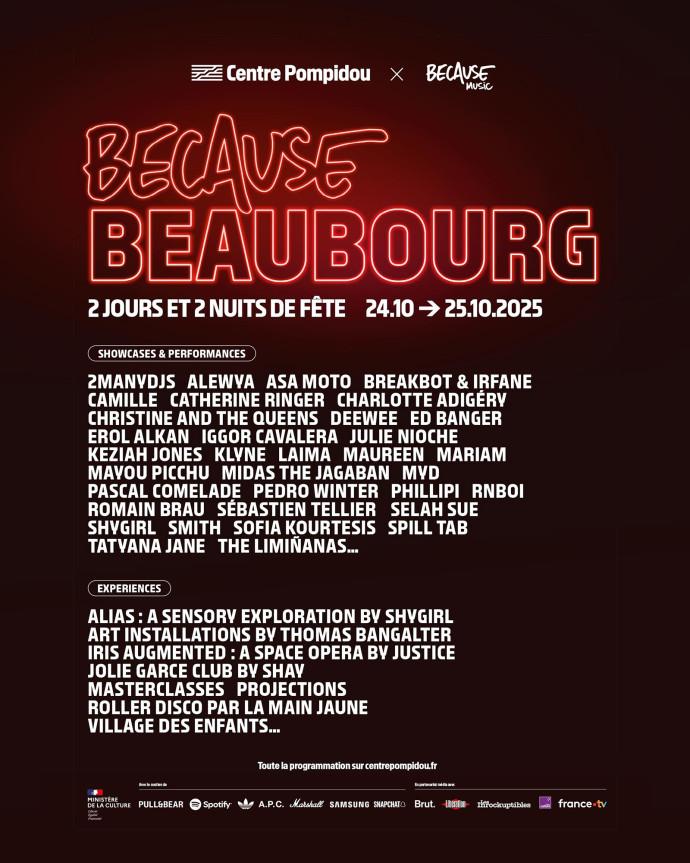 because beaubourg musique au centre pompidou programmation