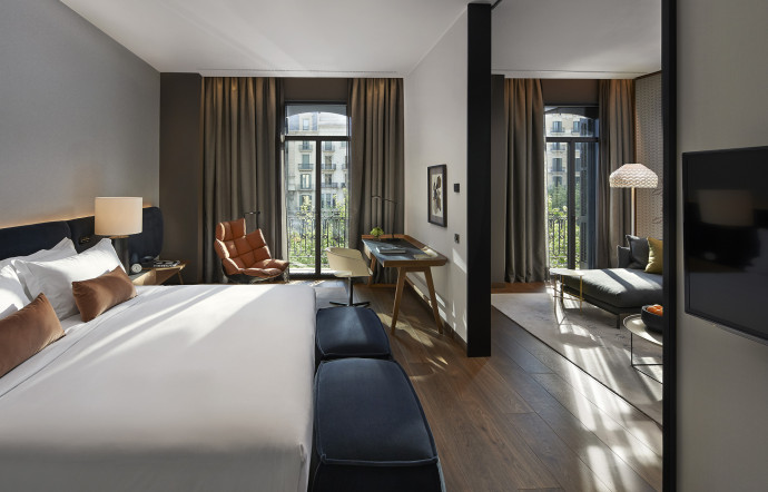 Les chambres sont décorées avec le goût sûr qu’on connait à Patricia Urquiola.