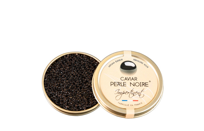 Caviar Baerii &laquo;&nbsp;Impertinent&nbsp;&raquo;, 217,90 euros les 100g. Perle Noire.