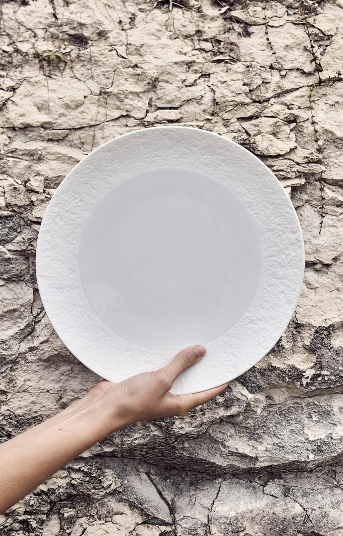 Ode à la Matière, set de 2 Assiettes à Dîner, prix sur demande.