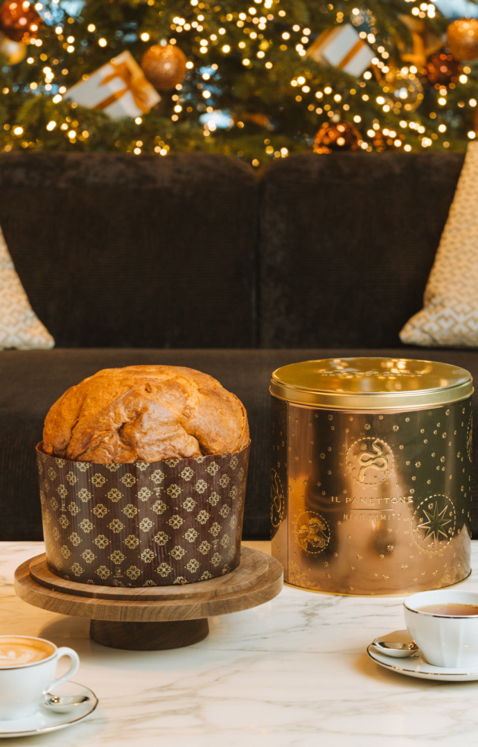 Panettone du Chef Niko Romito (abricot et vanille Bourbon). Hôtel Bvlgari.