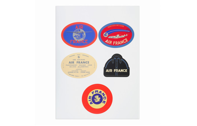 Vintage sticker set. 12 euros. Air France.