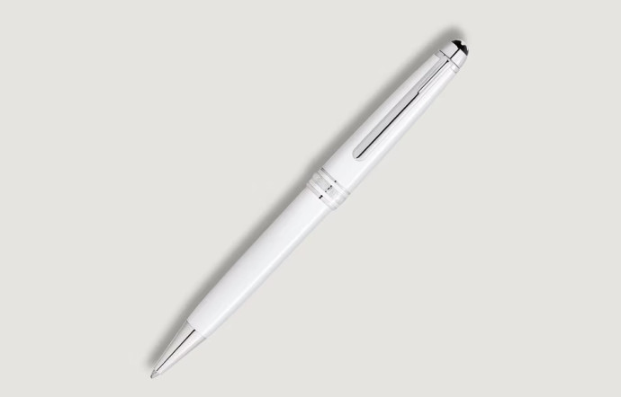 Stylo bille Meisterstück White Classique. 540 euros. Montblanc.