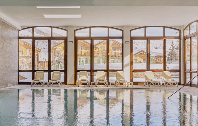 Le spa offre tout le luxe dont on rêve dans les Alpes.