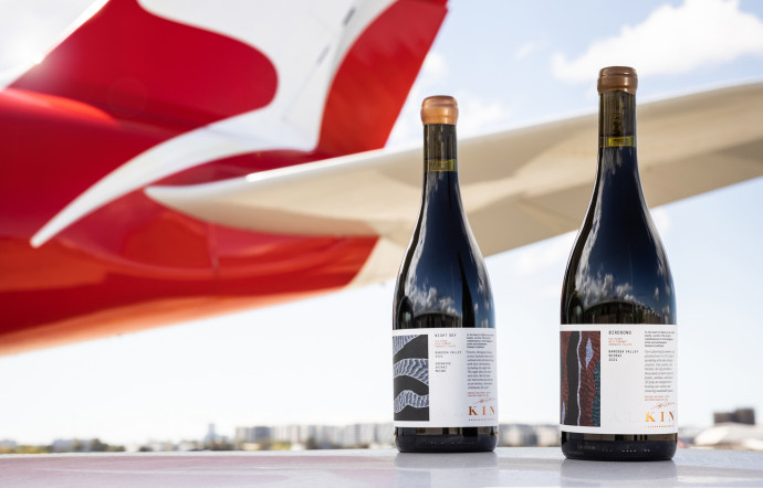 qantas airline bien boire son vin dans l'avion