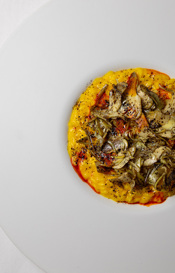 Ce risotto au safran est un must try.