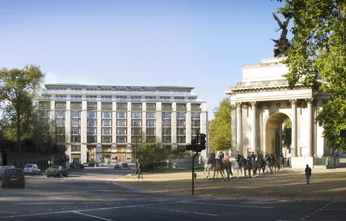 Chaque matin, la relève de la garde offre un spectacle privilégié aux clients du Peninsula.