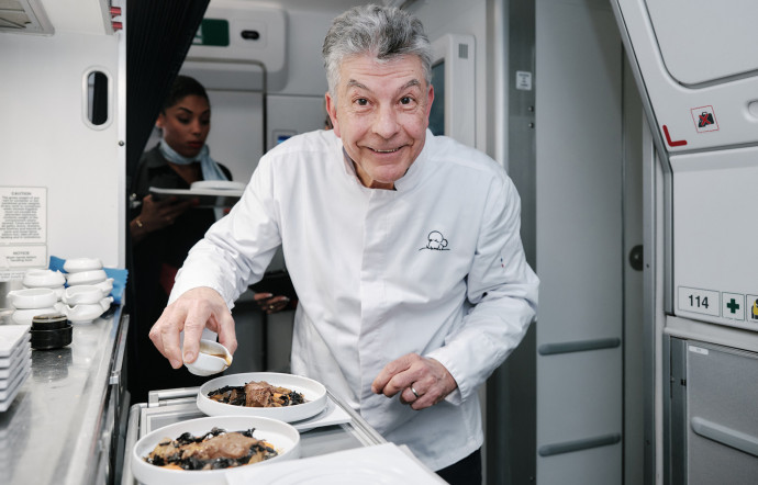 régis marcon air france menu à bord cabine business