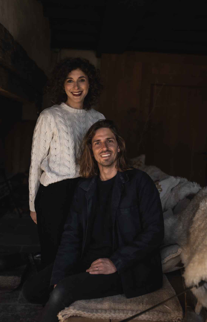 Marine et Hugo Roellinger, les tenanciers du Château de Richeux.