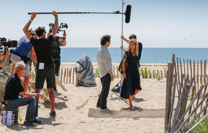 Sur le tournage de la saison 1 de Demain Nous Appartient.