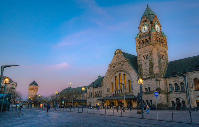 La gare de Metz.