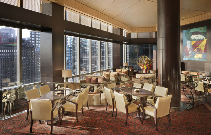 Le MO Lounge offre, lui aussi, une vue spectaculaire sur Central Park.