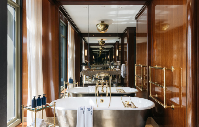 La décoration de l&rsquo;hôtel fait volontairement référence à l&rsquo;histoire du bâtiment.