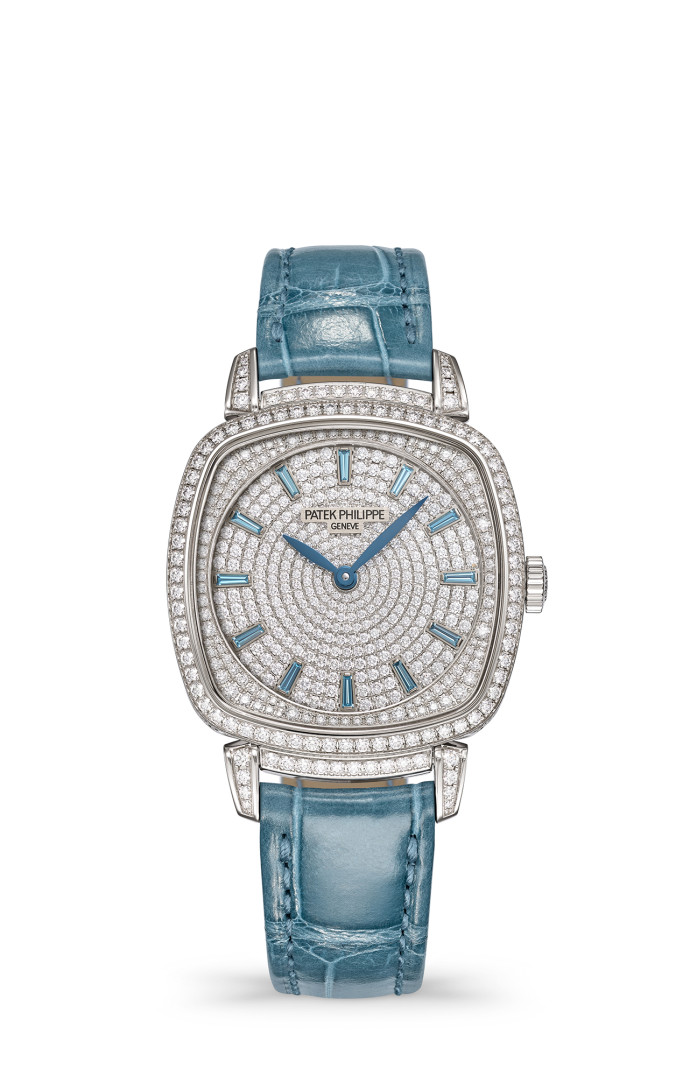 Patek Philippe Gondolo Ladies First Joaillerie. Réf. 7043/250G-001 (64 300 €).